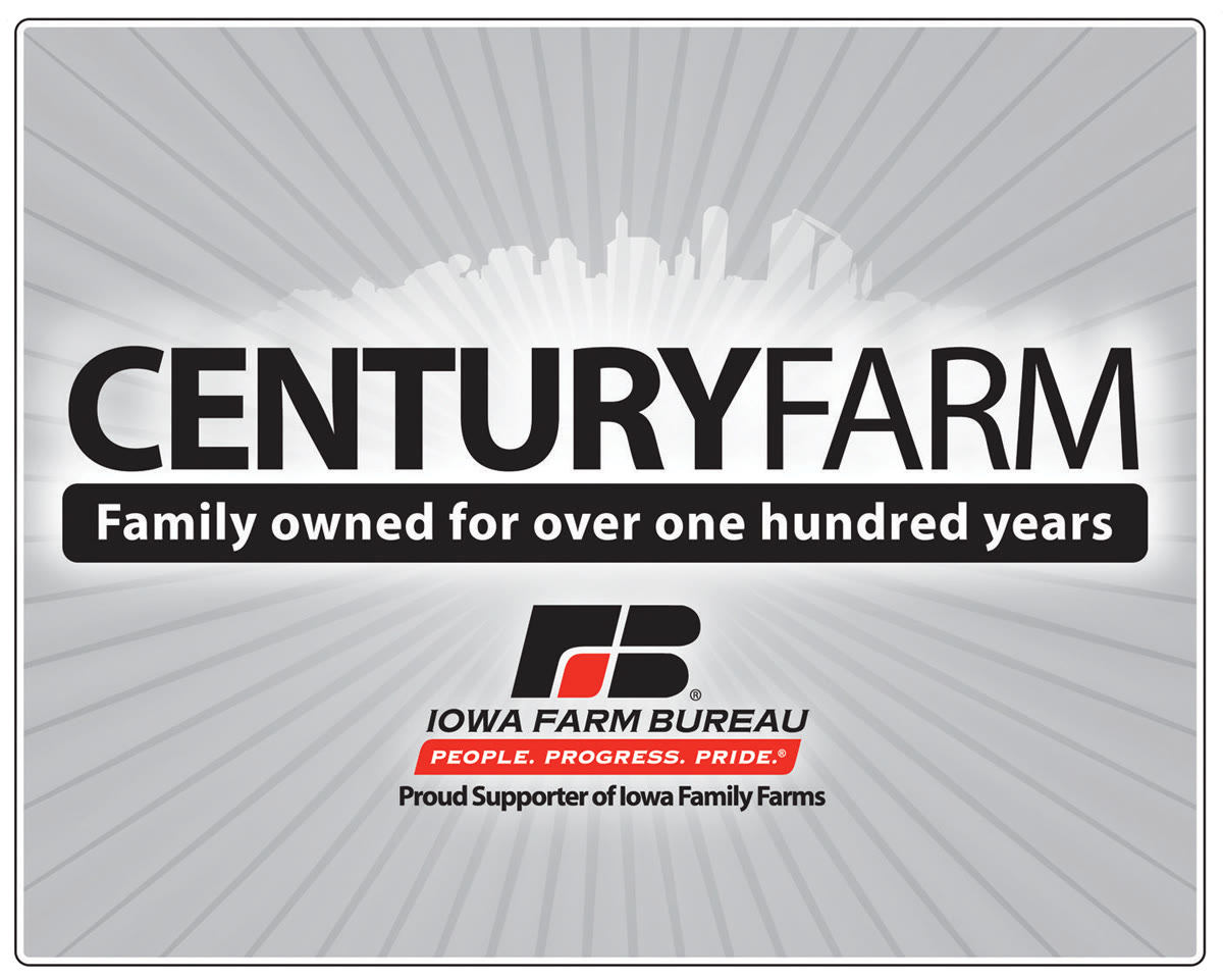The Iowa Century Farm marker